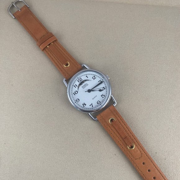 Vintage 1980’s Colossal Fossil Collection Moon Phase Watch Fashion in Time - Picture 3 of 10